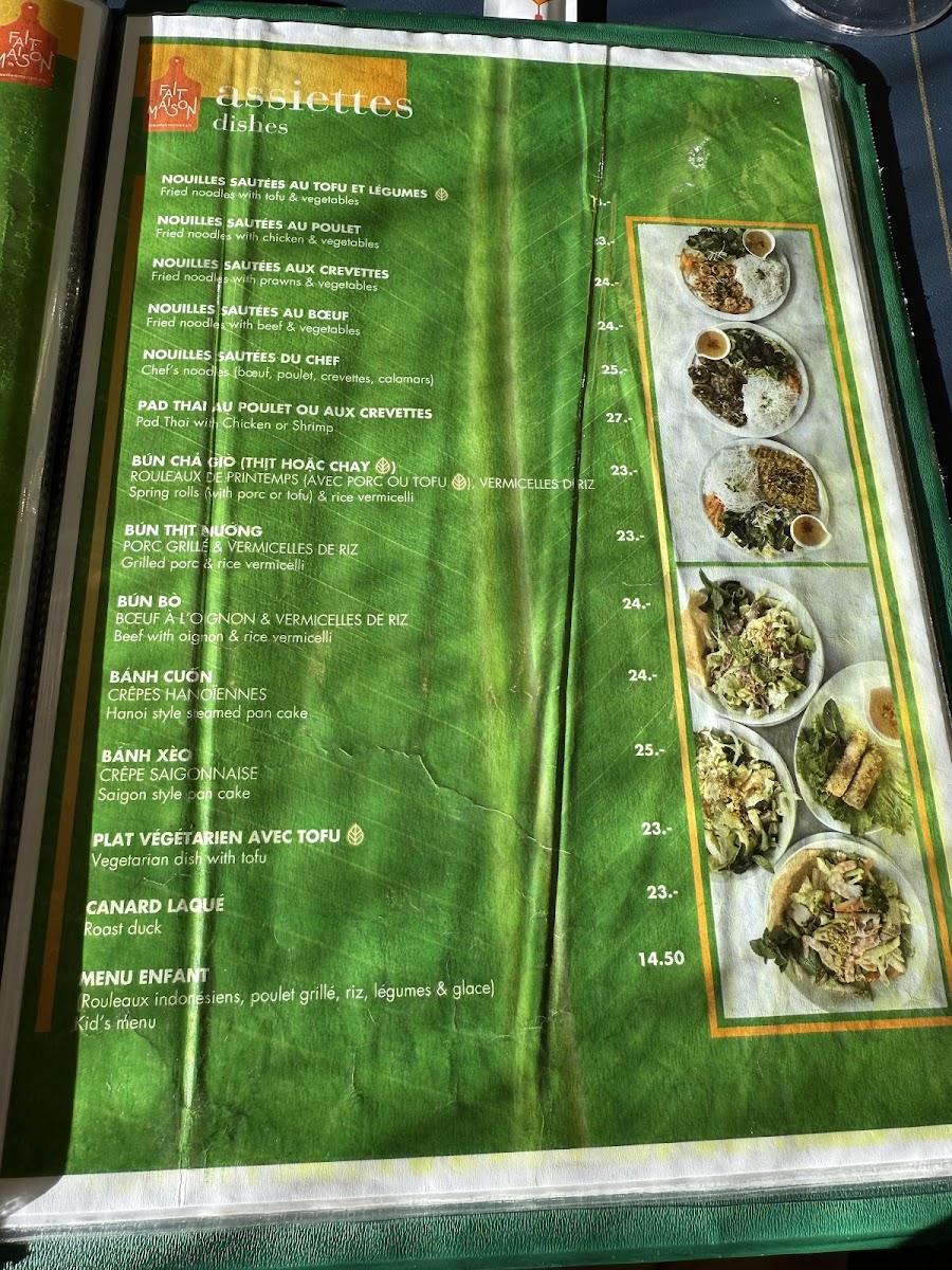 Menu Maison D'asie-1