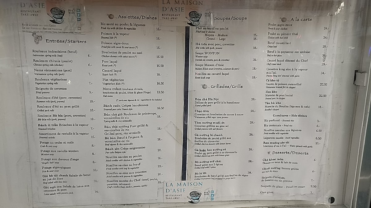 Menu Maison D'asie-10