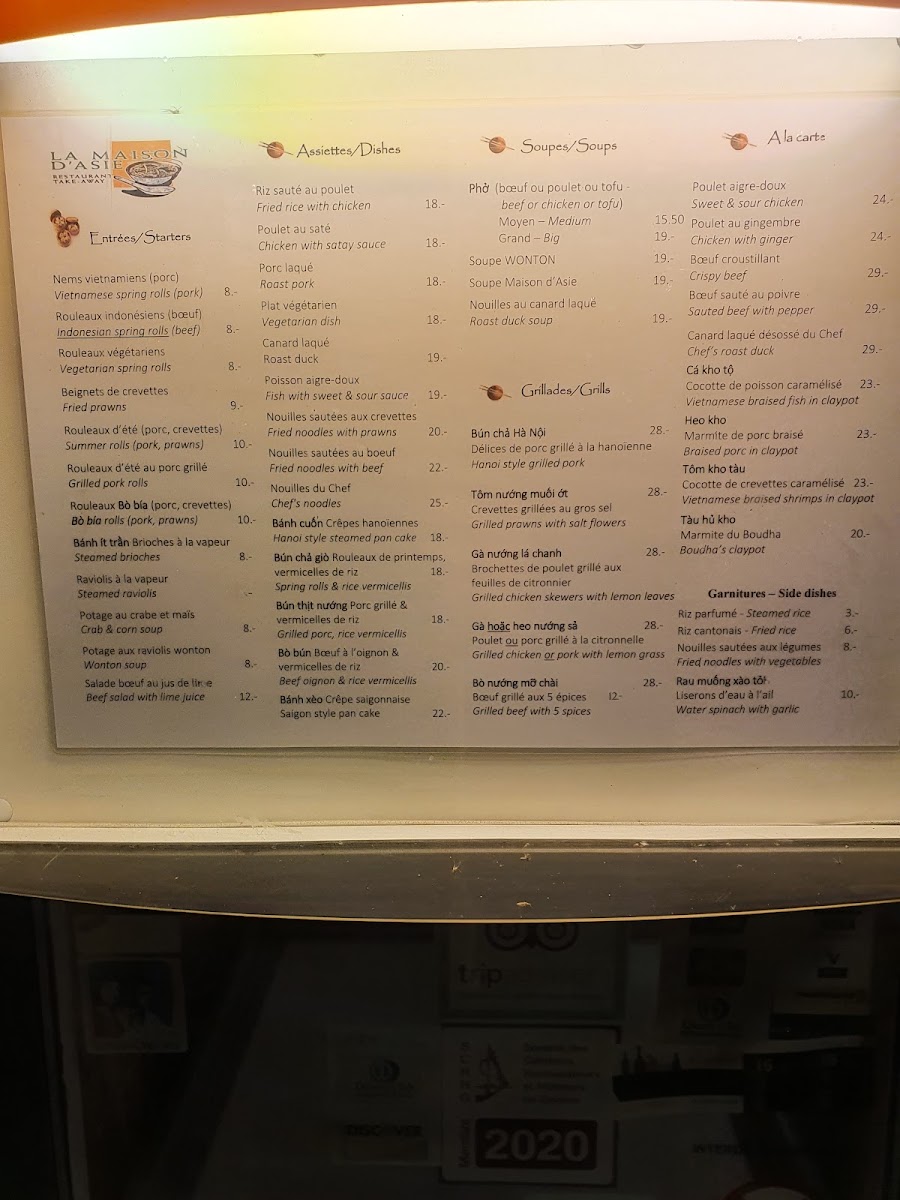 Menu Maison D'asie-7